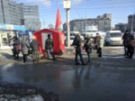На площади Калинина проходят пикеты за поправки КПРФ в Конституцию